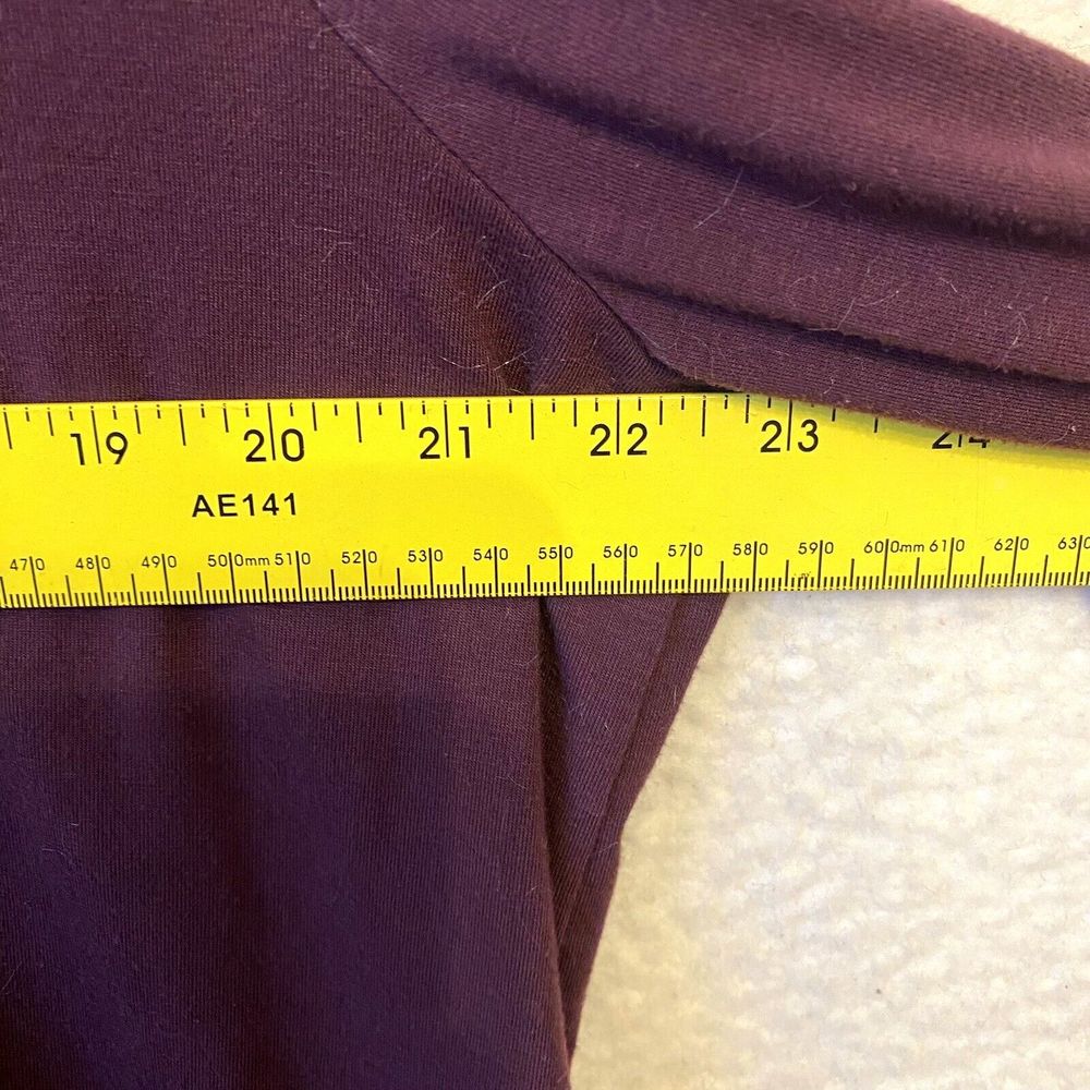 Soft Surroundings Plum Long Sleeve Layered Tunic - Picture 6 of 7